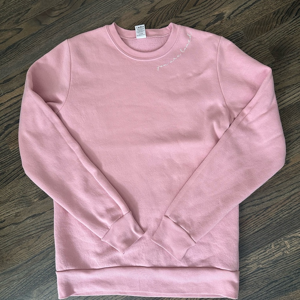 Blonde ambition boutique Pink Crewneck Sweater.
